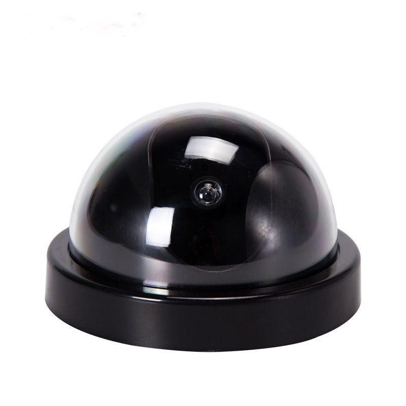 Black Plastic Smart Indoor Outdoor Dummy Home Dome Fake CCTV Security Camera With Flashing Red LED Light