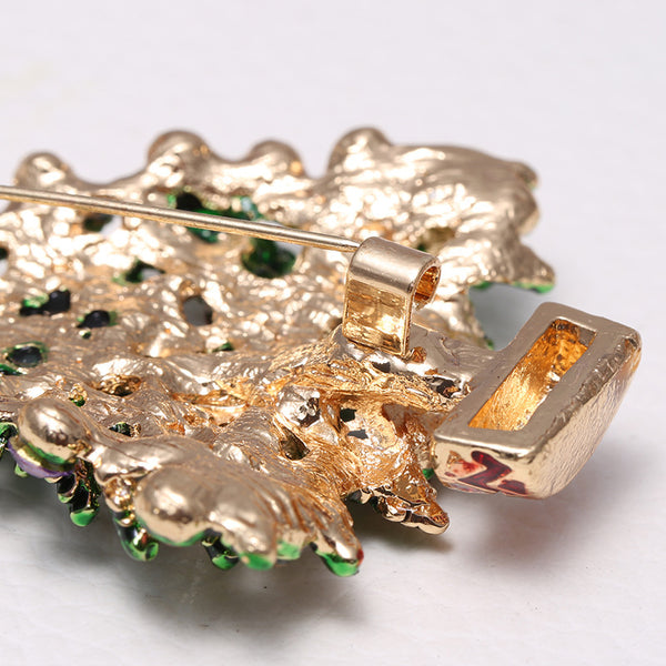 Christmas tree brooch