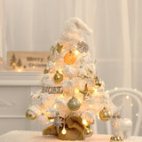 Christmas Flocking Christmas Tree LED Desktop Package