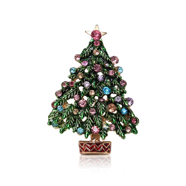 Christmas tree brooch