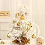 Christmas Flocking Christmas Tree LED Desktop Package