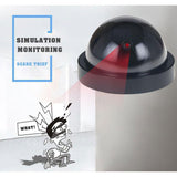 Black Plastic Smart Indoor Outdoor Dummy Home Dome Fake CCTV Security Camera With Flashing Red LED Light