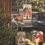 Christmas Decorations Wooden House Ornaments